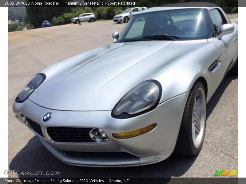 Titanium Silver Metallic / Sport Red/Black 2003 BMW Z8 Alpina Roadster