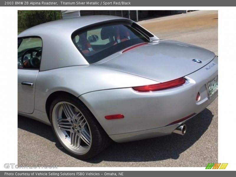Titanium Silver Metallic / Sport Red/Black 2003 BMW Z8 Alpina Roadster