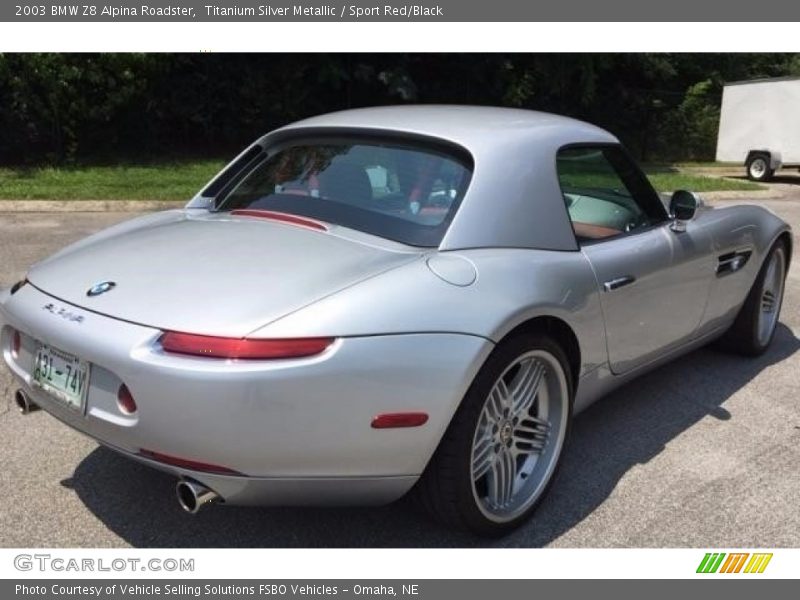 Titanium Silver Metallic / Sport Red/Black 2003 BMW Z8 Alpina Roadster