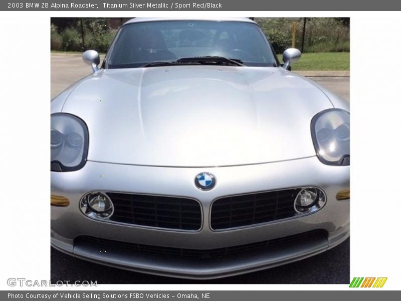 Titanium Silver Metallic / Sport Red/Black 2003 BMW Z8 Alpina Roadster