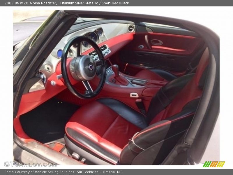 Titanium Silver Metallic / Sport Red/Black 2003 BMW Z8 Alpina Roadster