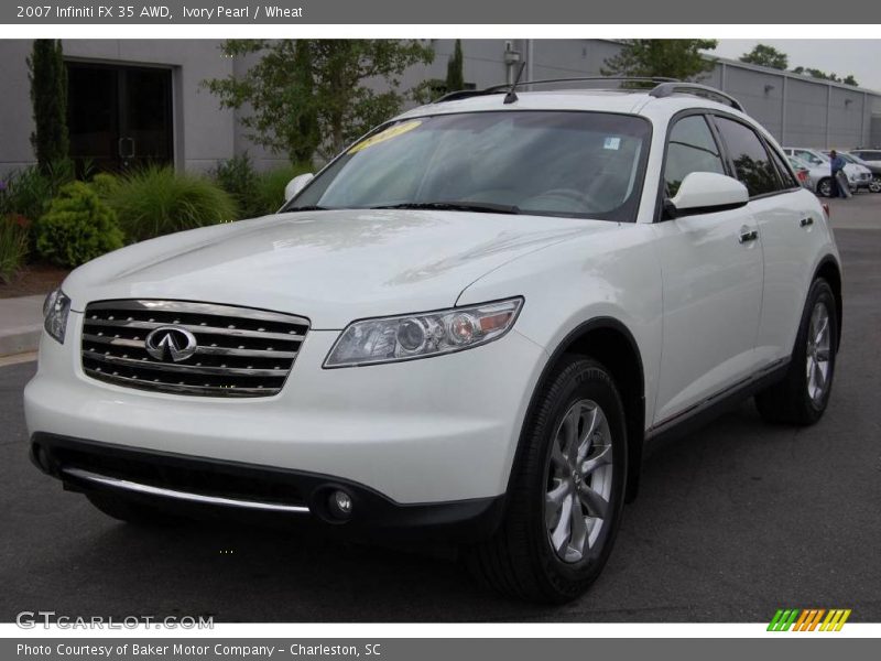 Ivory Pearl / Wheat 2007 Infiniti FX 35 AWD