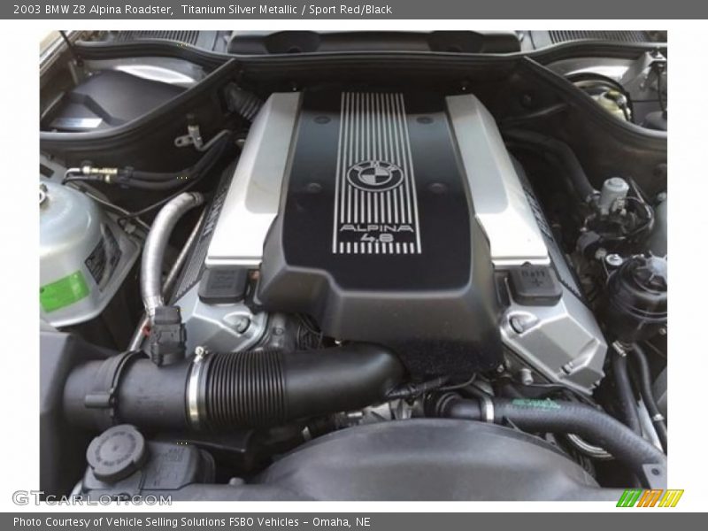 Titanium Silver Metallic / Sport Red/Black 2003 BMW Z8 Alpina Roadster