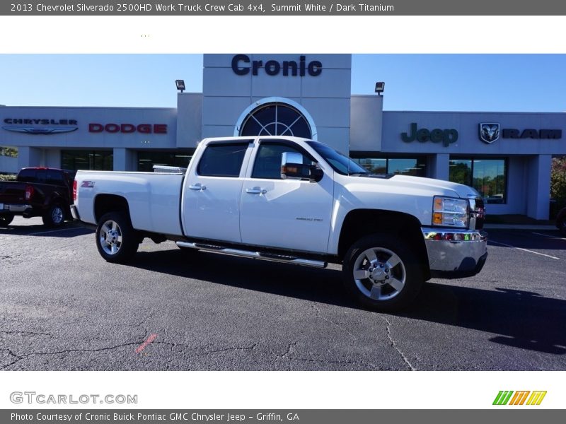 Summit White / Dark Titanium 2013 Chevrolet Silverado 2500HD Work Truck Crew Cab 4x4