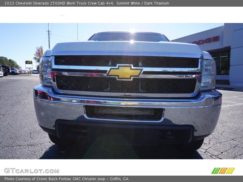 Summit White / Dark Titanium 2013 Chevrolet Silverado 2500HD Work Truck Crew Cab 4x4