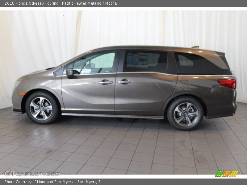Pacific Pewter Metallic / Mocha 2018 Honda Odyssey Touring