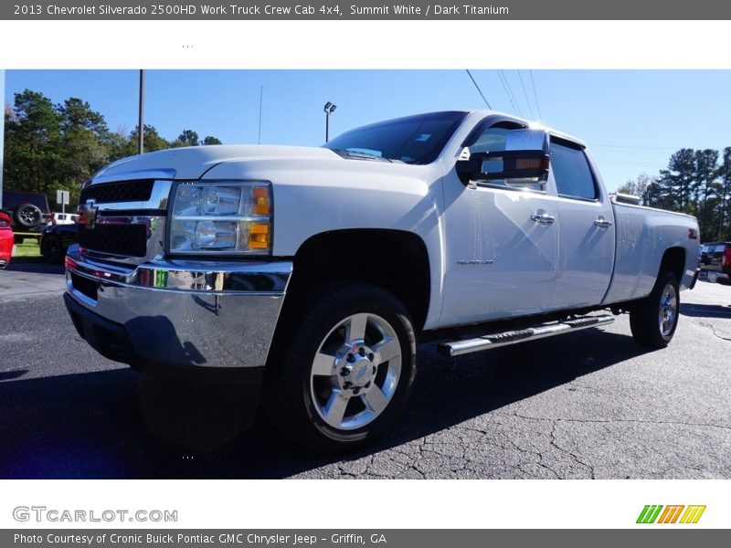 Summit White / Dark Titanium 2013 Chevrolet Silverado 2500HD Work Truck Crew Cab 4x4