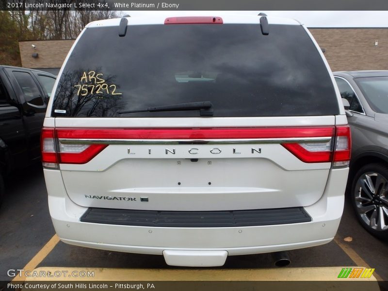 White Platinum / Ebony 2017 Lincoln Navigator L Select 4x4
