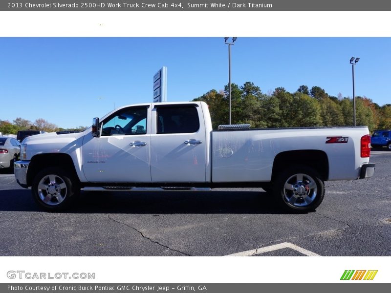Summit White / Dark Titanium 2013 Chevrolet Silverado 2500HD Work Truck Crew Cab 4x4