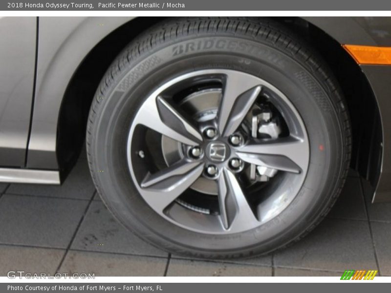 Pacific Pewter Metallic / Mocha 2018 Honda Odyssey Touring