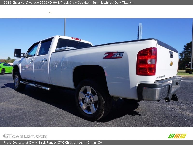 Summit White / Dark Titanium 2013 Chevrolet Silverado 2500HD Work Truck Crew Cab 4x4
