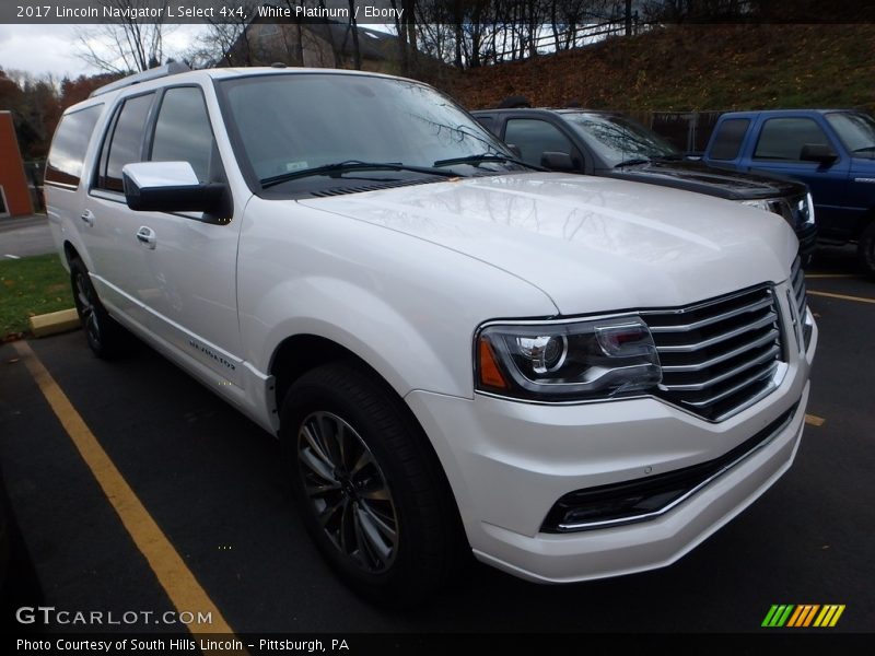 White Platinum / Ebony 2017 Lincoln Navigator L Select 4x4