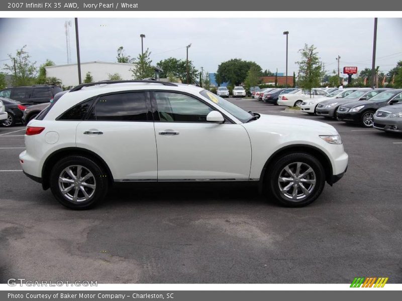 Ivory Pearl / Wheat 2007 Infiniti FX 35 AWD
