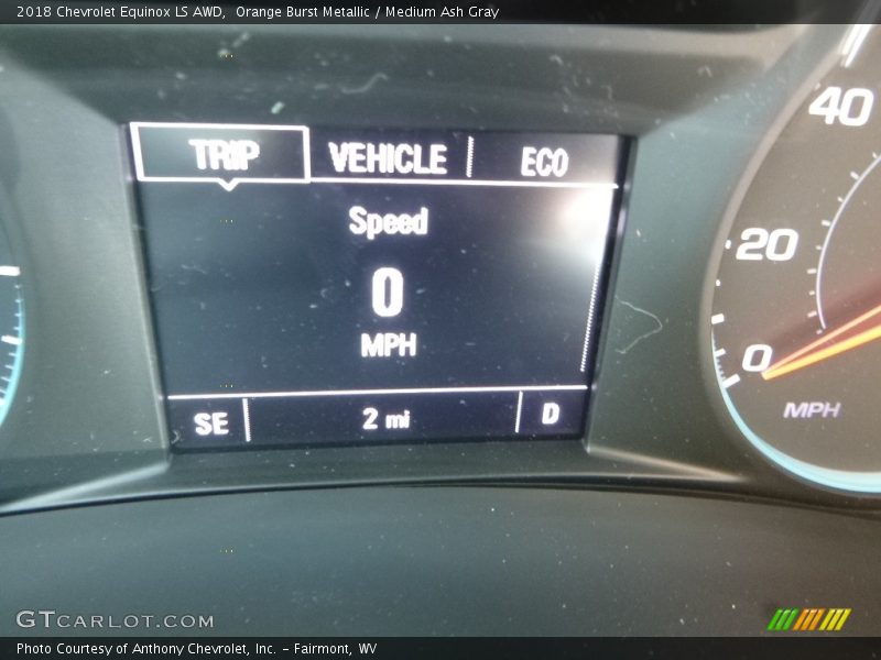 Orange Burst Metallic / Medium Ash Gray 2018 Chevrolet Equinox LS AWD
