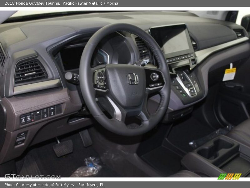 Pacific Pewter Metallic / Mocha 2018 Honda Odyssey Touring