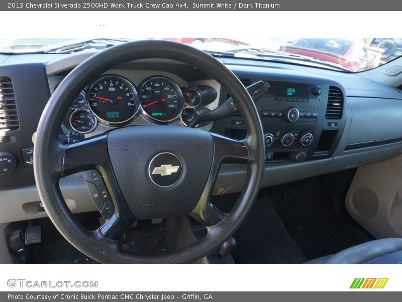 Summit White / Dark Titanium 2013 Chevrolet Silverado 2500HD Work Truck Crew Cab 4x4