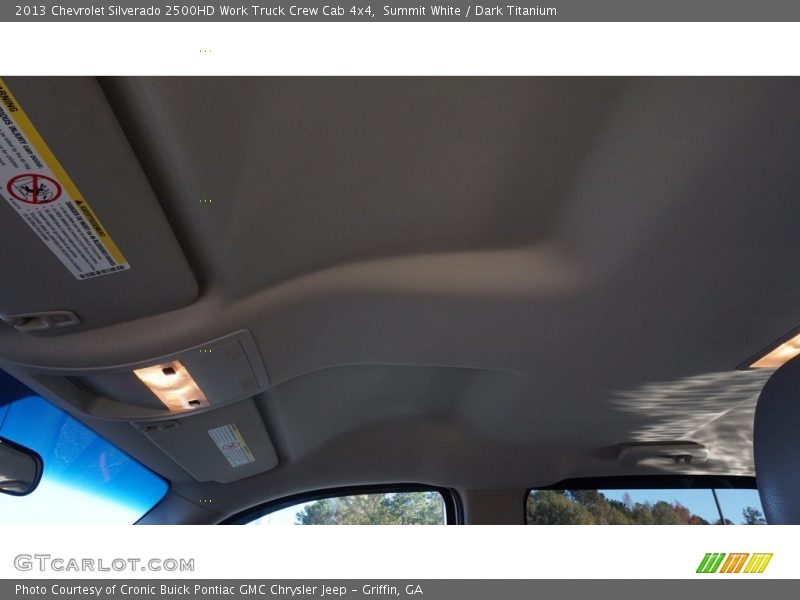 Summit White / Dark Titanium 2013 Chevrolet Silverado 2500HD Work Truck Crew Cab 4x4