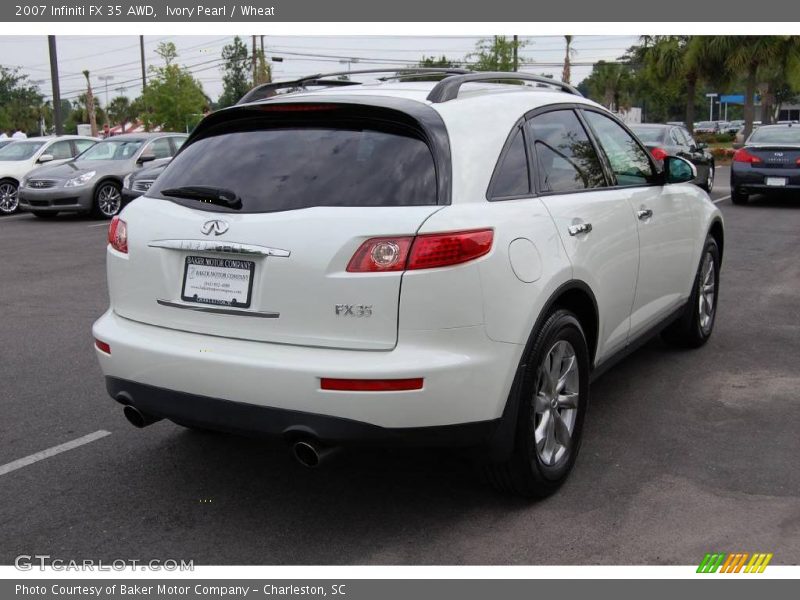 Ivory Pearl / Wheat 2007 Infiniti FX 35 AWD