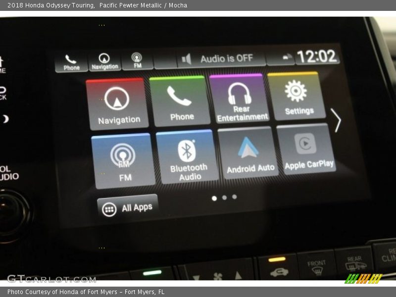 Pacific Pewter Metallic / Mocha 2018 Honda Odyssey Touring