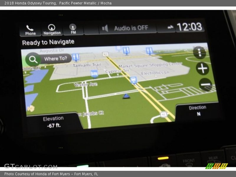 Pacific Pewter Metallic / Mocha 2018 Honda Odyssey Touring