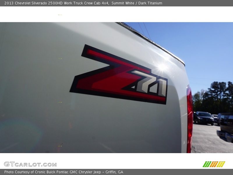 Summit White / Dark Titanium 2013 Chevrolet Silverado 2500HD Work Truck Crew Cab 4x4