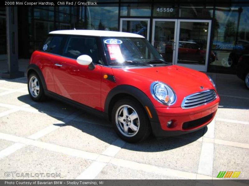 Chili Red / Grey/Black 2008 Mini Cooper Hardtop