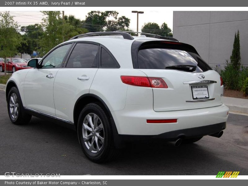 Ivory Pearl / Wheat 2007 Infiniti FX 35 AWD