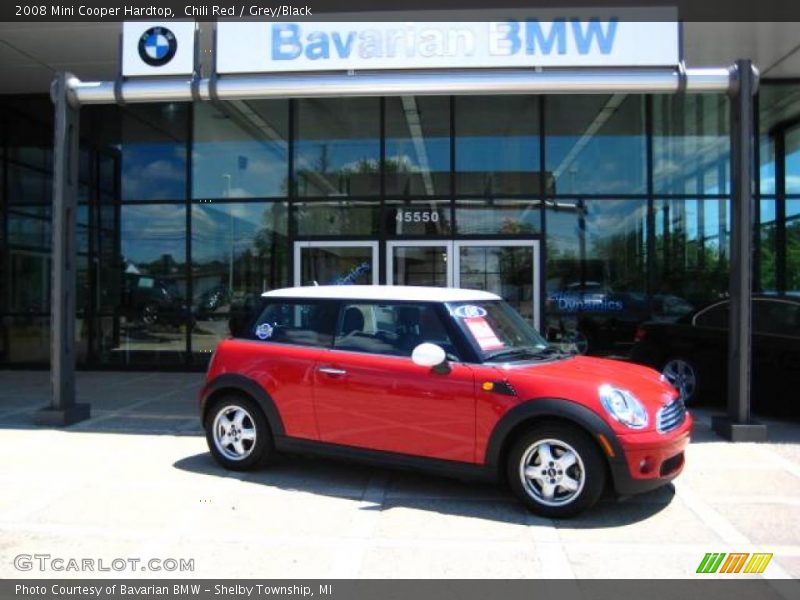 Chili Red / Grey/Black 2008 Mini Cooper Hardtop