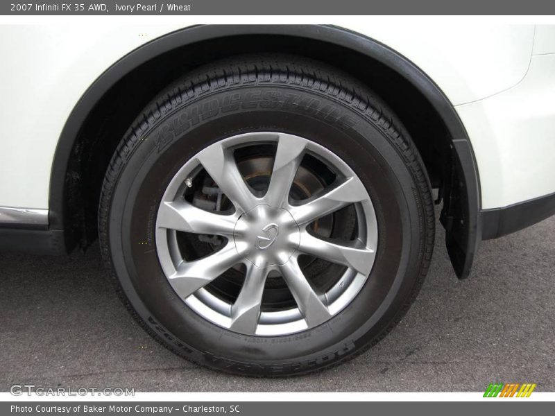 Ivory Pearl / Wheat 2007 Infiniti FX 35 AWD