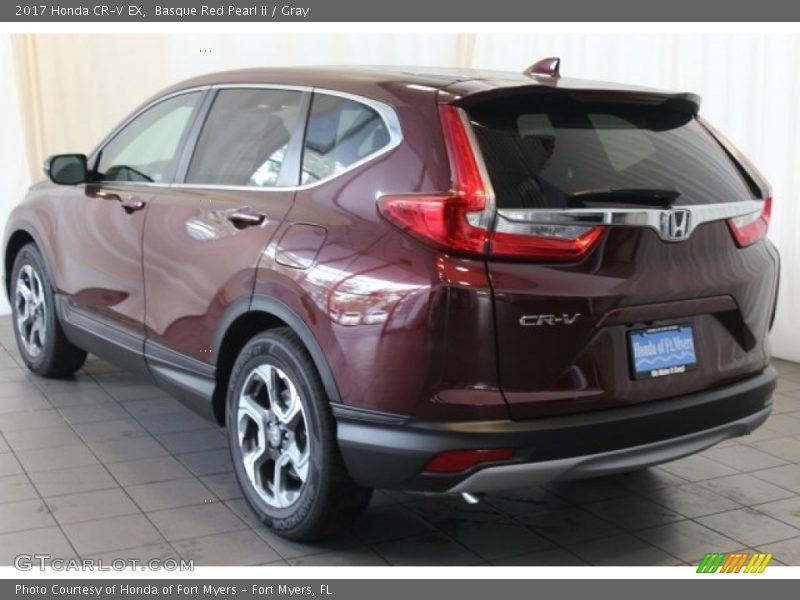 Basque Red Pearl II / Gray 2017 Honda CR-V EX