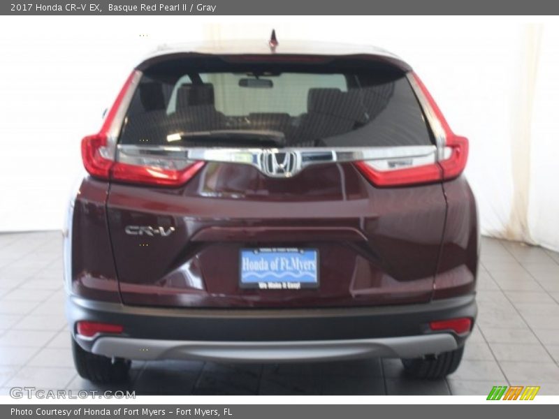 Basque Red Pearl II / Gray 2017 Honda CR-V EX