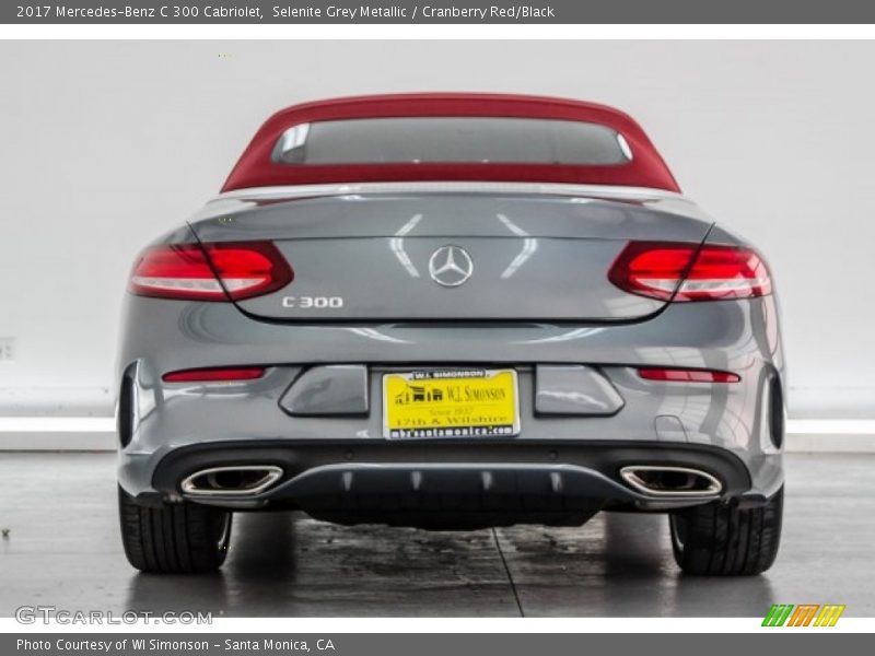 Selenite Grey Metallic / Cranberry Red/Black 2017 Mercedes-Benz C 300 Cabriolet