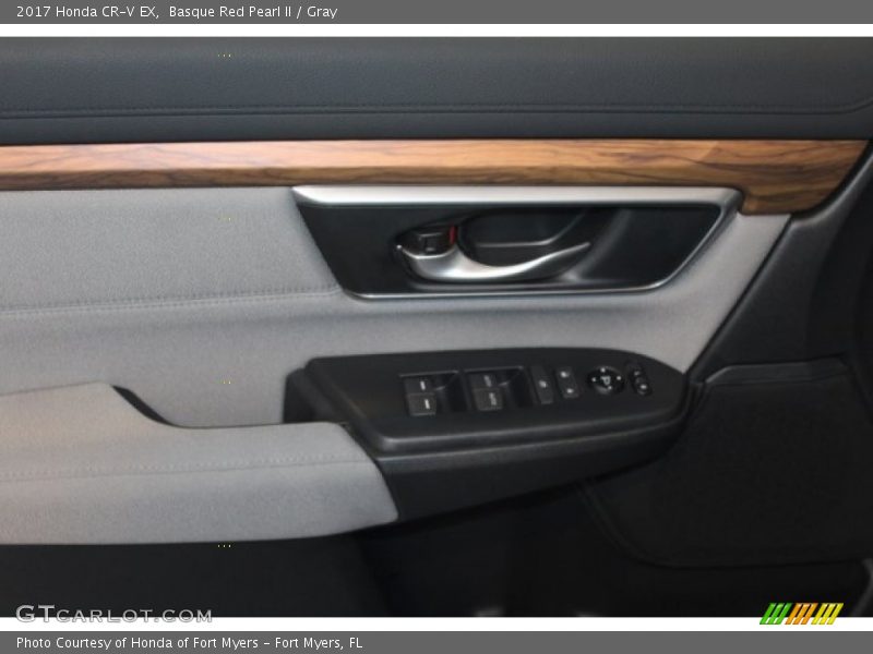 Basque Red Pearl II / Gray 2017 Honda CR-V EX