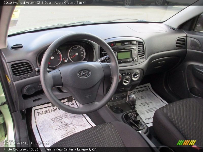 Apple Green / Black 2010 Hyundai Accent GS 3 Door