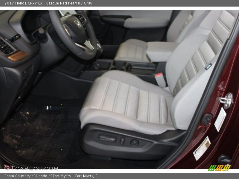 Basque Red Pearl II / Gray 2017 Honda CR-V EX