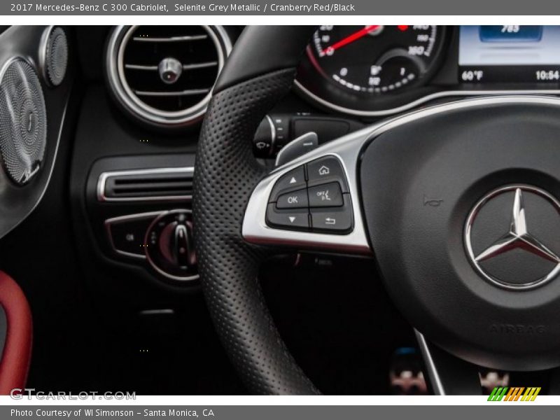 Selenite Grey Metallic / Cranberry Red/Black 2017 Mercedes-Benz C 300 Cabriolet