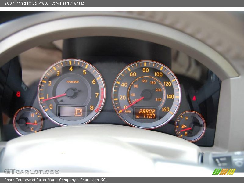 Ivory Pearl / Wheat 2007 Infiniti FX 35 AWD
