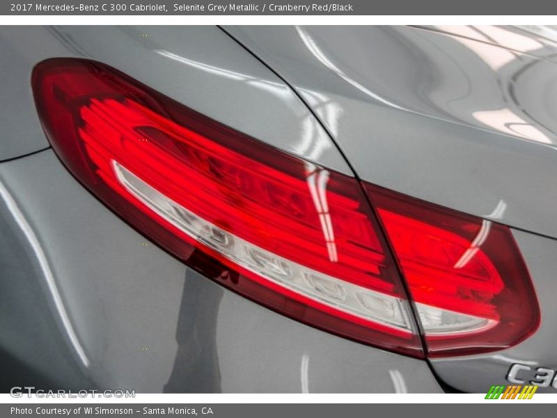 Selenite Grey Metallic / Cranberry Red/Black 2017 Mercedes-Benz C 300 Cabriolet