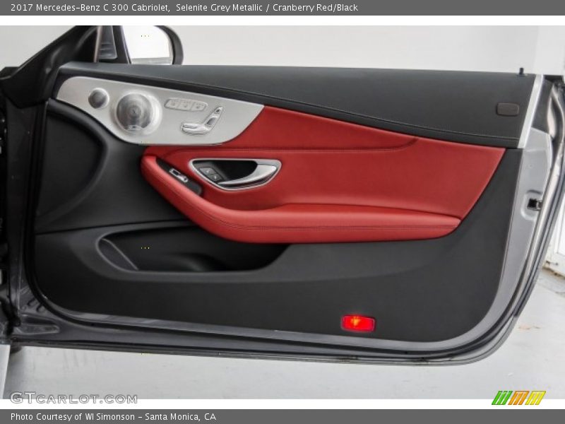 Selenite Grey Metallic / Cranberry Red/Black 2017 Mercedes-Benz C 300 Cabriolet