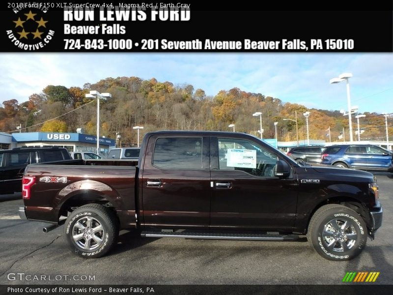 Magma Red / Earth Gray 2018 Ford F150 XLT SuperCrew 4x4