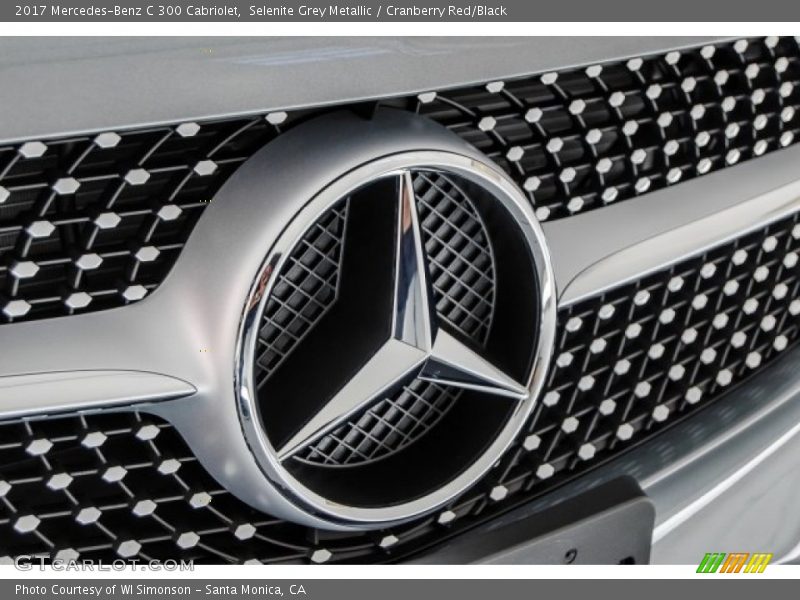 Selenite Grey Metallic / Cranberry Red/Black 2017 Mercedes-Benz C 300 Cabriolet