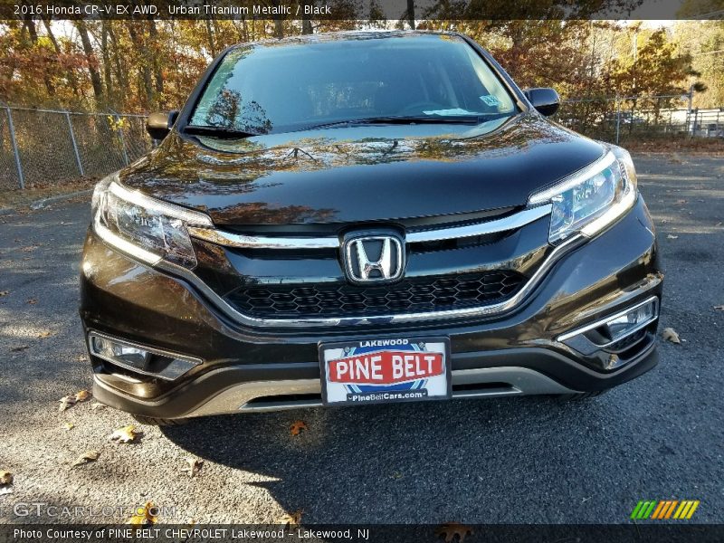 Urban Titanium Metallic / Black 2016 Honda CR-V EX AWD