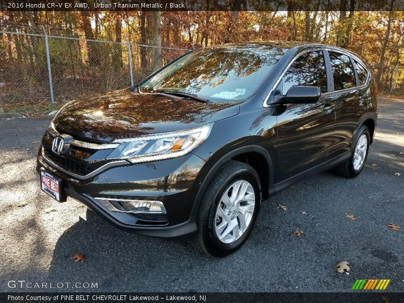 Urban Titanium Metallic / Black 2016 Honda CR-V EX AWD