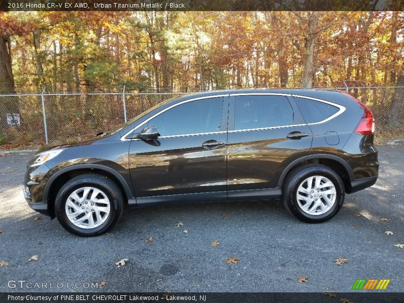 Urban Titanium Metallic / Black 2016 Honda CR-V EX AWD