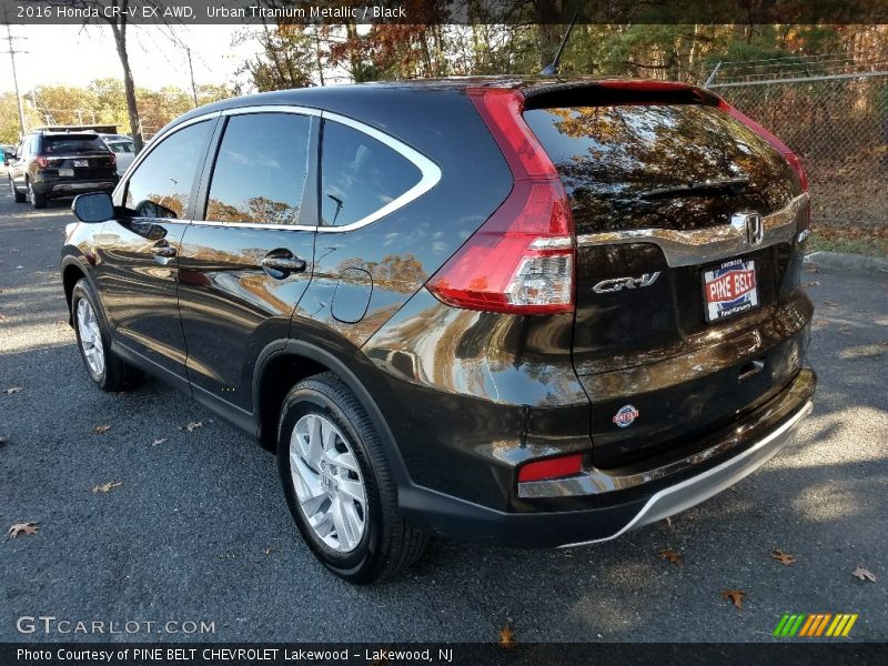 Urban Titanium Metallic / Black 2016 Honda CR-V EX AWD