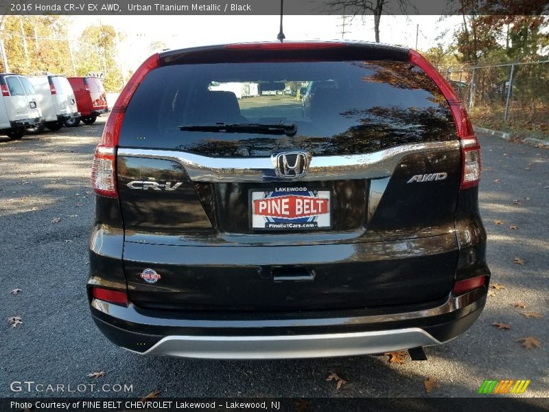 Urban Titanium Metallic / Black 2016 Honda CR-V EX AWD