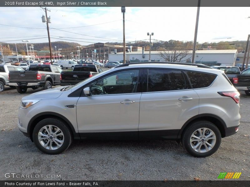 Ingot Silver / Charcoal Black 2018 Ford Escape SE 4WD