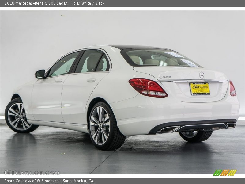Polar White / Black 2018 Mercedes-Benz C 300 Sedan