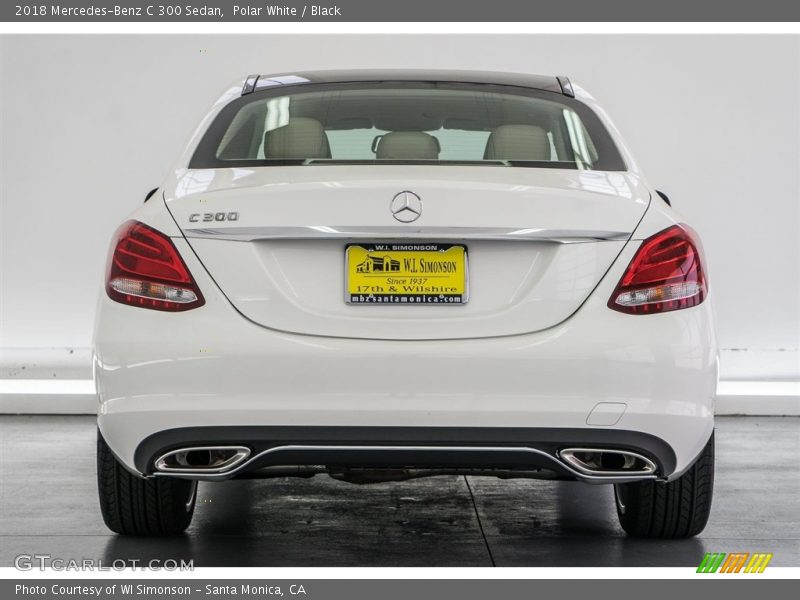 Polar White / Black 2018 Mercedes-Benz C 300 Sedan
