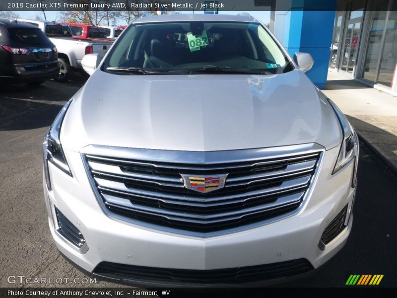 Radiant Silver Metallic / Jet Black 2018 Cadillac XT5 Premium Luxury AWD